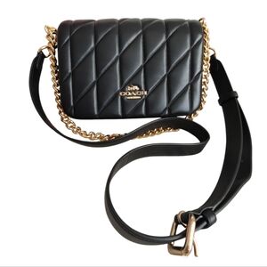 Coach Nappa Leather Black Quinn Bag